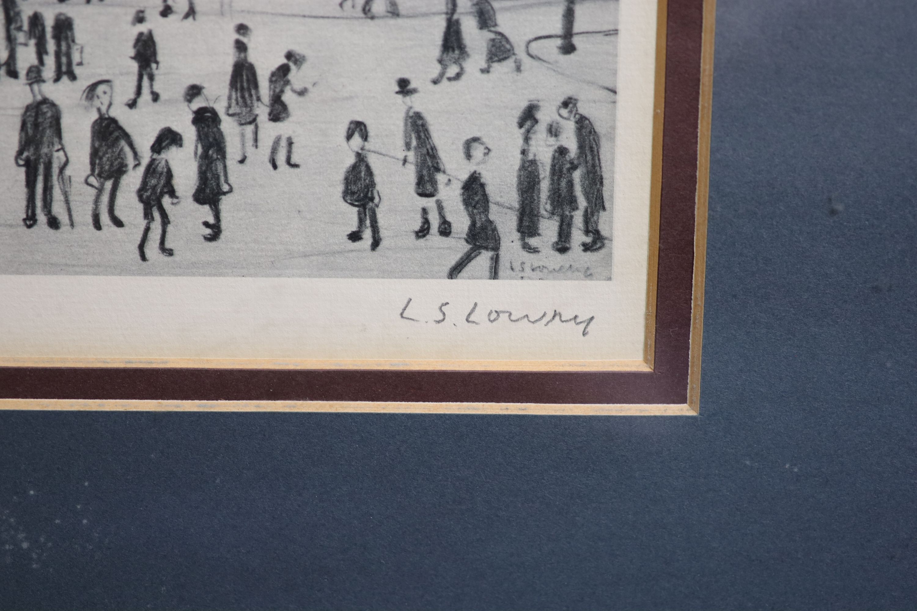 Laurence Stephen Lowry (1887-1976), The Reference Library, 24 x 35cm.